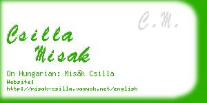 csilla misak business card